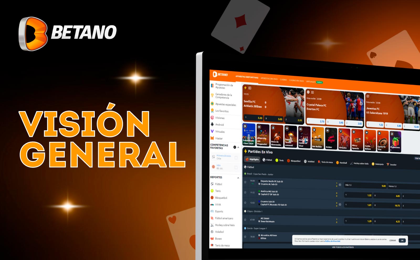 Betano Chile - La plataforma líder en apuestas y juegos de azar en el país